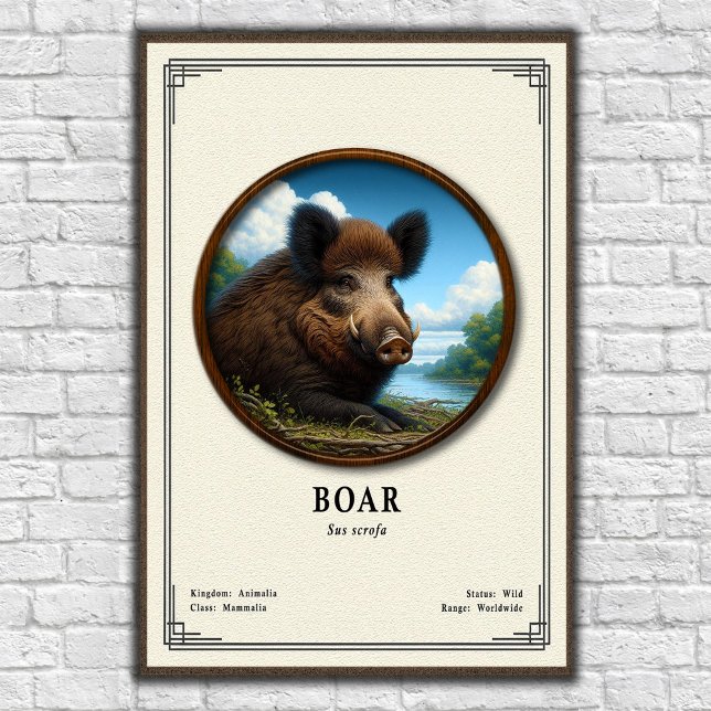Boar Zoology Series Poster (Creator Uploaded)