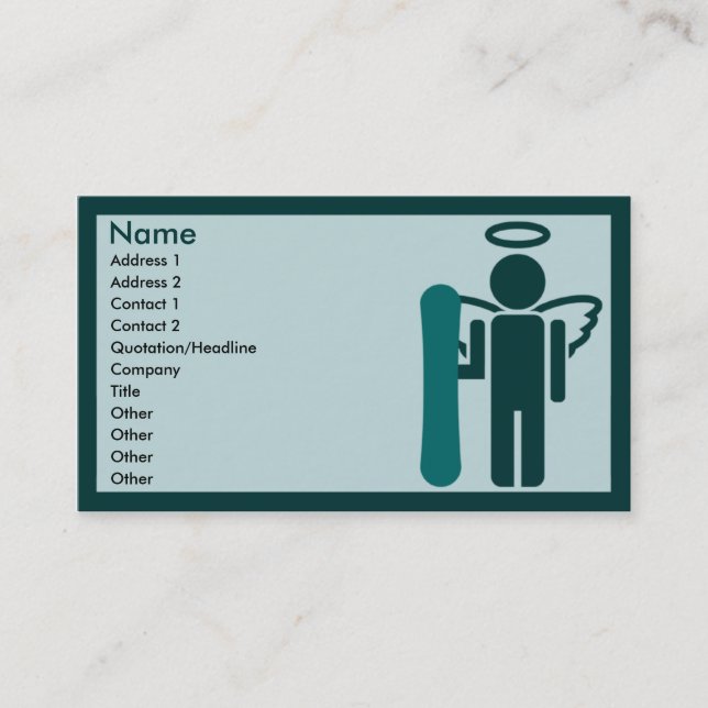 board angel : business card (Front)
