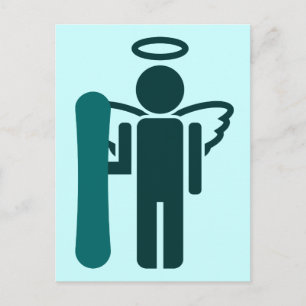 board angel. postcard