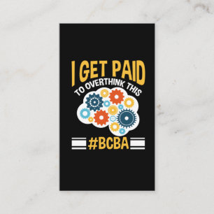 Board Certified Behaviour Analyst Funny BCBA Business Card