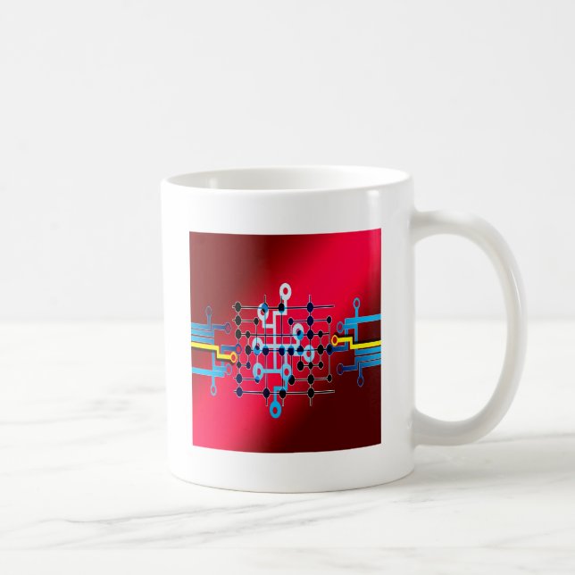 board circuits trace control cente coffee mug (Right)