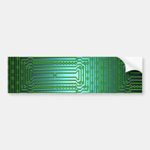board conductors circuits bumper sticker
