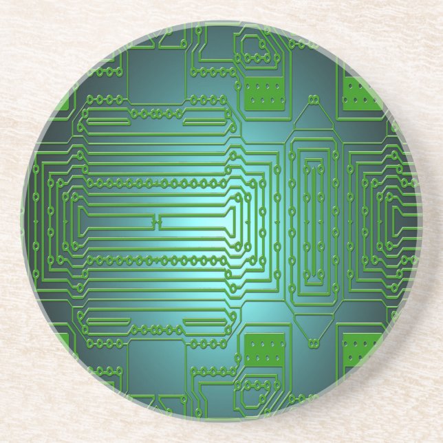 board conductors circuits coaster (Front)