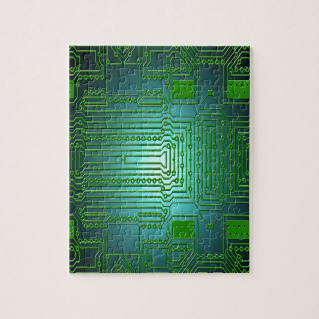 board conductors circuits jigsaw puzzle (Vertical)
