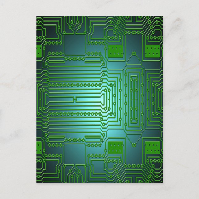 board conductors circuits postcard (Front)