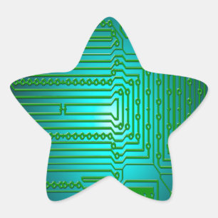 board conductors circuits star sticker