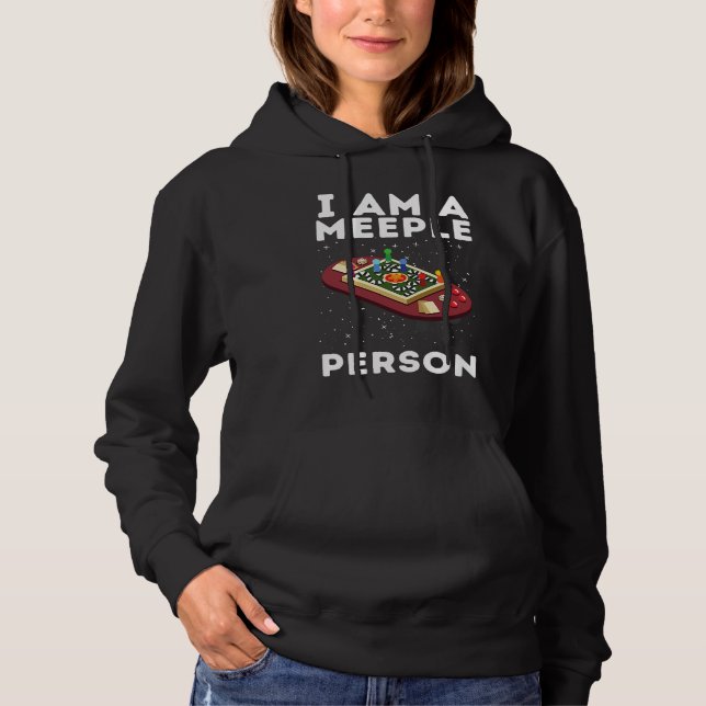 Board Game And Tabletop Board Gamer  Meeple Person Hoodie (Front)