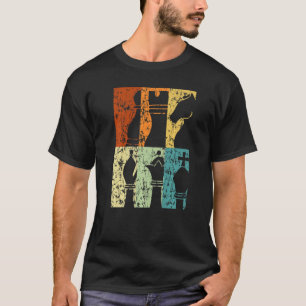 Board Game Checkmate Chess Player Grandmaster Retr T-Shirt