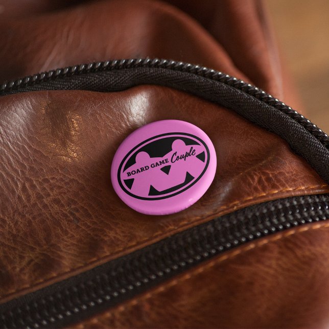 Board Game Couple Black Frame Button (Creator Uploaded)