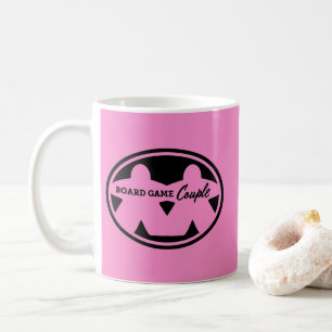 Board Game Couple Black Frame Mug