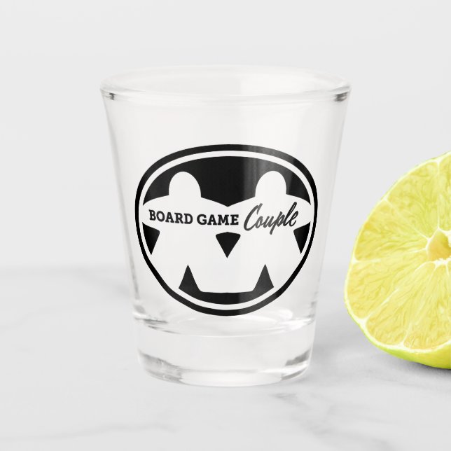 Board Game Couple Shot Glass (Front)
