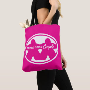 Board Game Couple White Frame Tote Bag