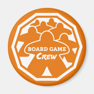 Board Game Crew White Frame Magnet