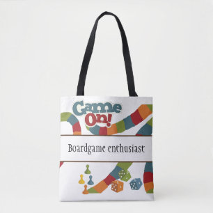 Board Game enthusiast, game night, colorful Tote Bag