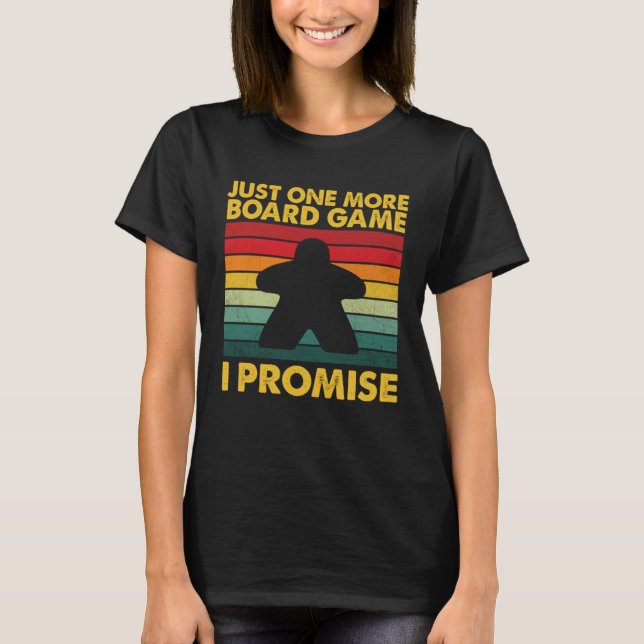 Board Game For Men Women Board Gamer Meeple T-Shirt (Front)