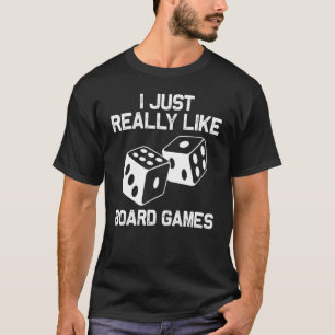 Board Game For Men Women Dice Checker Board Play T-Shirt