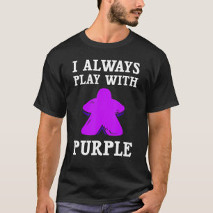 Board Game For Men Women Purple Meeple T-Shirt