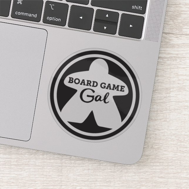 Board Game Gal Vinyl Sticker (Detail)