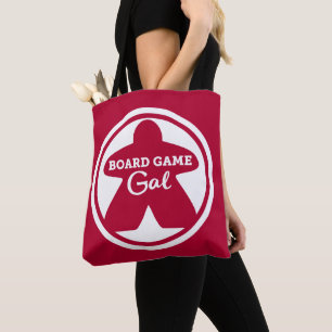 Board Game Gal White Frame Tote Bag