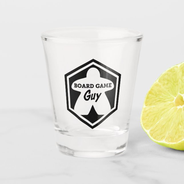 Board Game Guy Shot Glass (Front)