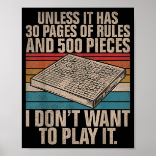 Board Game Joke Funny Board Game Poster