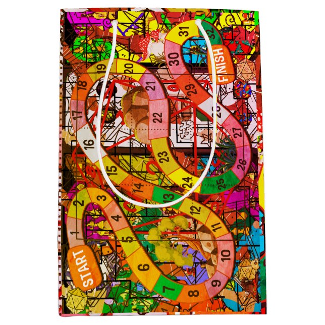 Board Game Medium Gift Bag (Front)