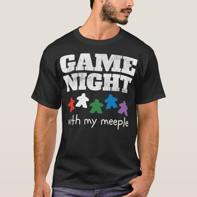 Board Game Night Family Friends Fitted Scoop Shirt (Front)