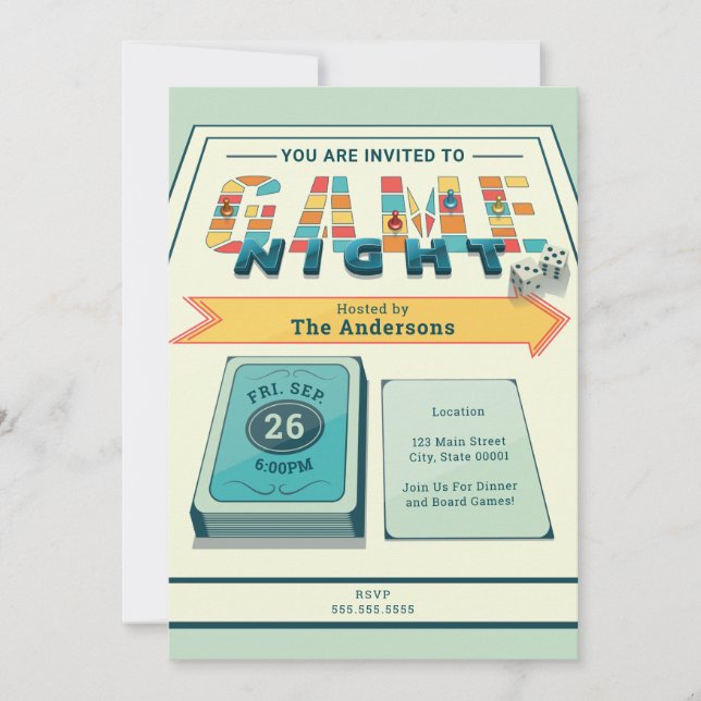 Board Game Night Invitation (Front)