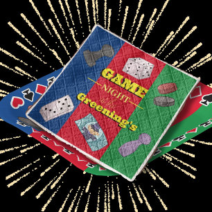 Board game party games night casino cards dominoes napkin