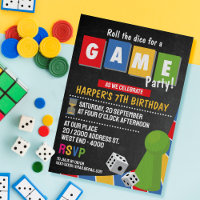Board Game Party Invitation 