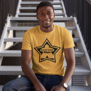 Board Game Player Black Frame Mens Shirt