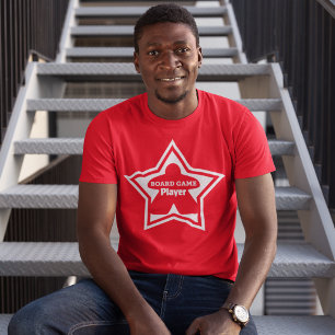 Board Game Player White Frame Mens Shirt