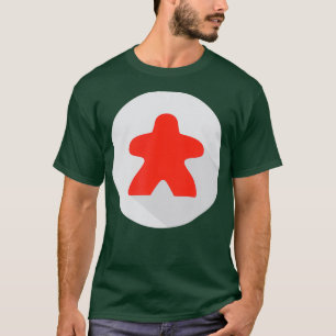 Board Game Red Meeple Player Gamer Gaming Gift T-Shirt