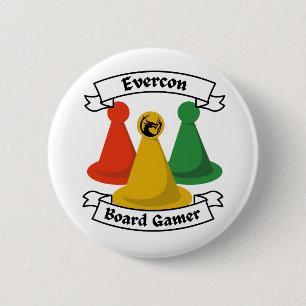 Board Gamer 6 Cm Round Badge