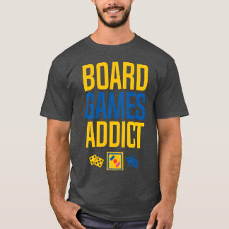 Board games addict retro T-Shirt