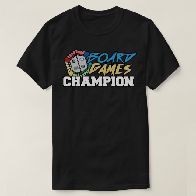 Board Games Champion T-Shirt (Design Front)