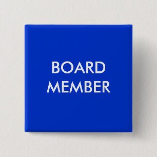 board member 15 cm square badge