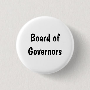 Board of Governors 3 Cm Round Badge