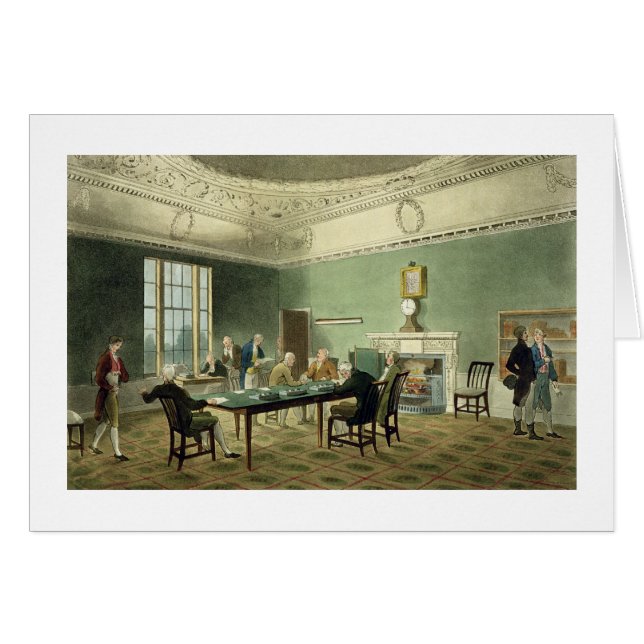 Board of Trade, from 'Ackermann's Microcosm of Lon (Front Horizontal)