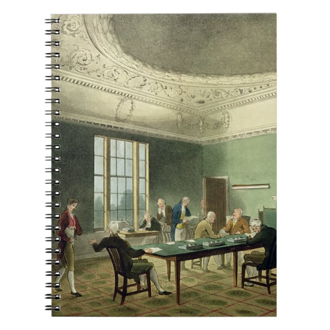 Board of Trade, from 'Ackermann's Microcosm of Lon Notebook (Front)