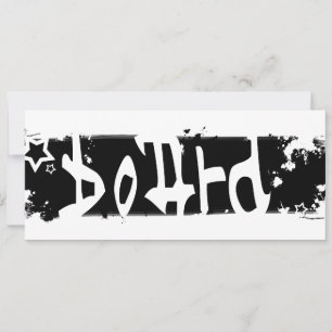 board : scratched out invitation