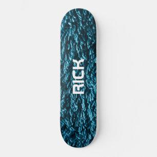 Board, Turquoise, Blue, Unisex, Personalised, Skateboard