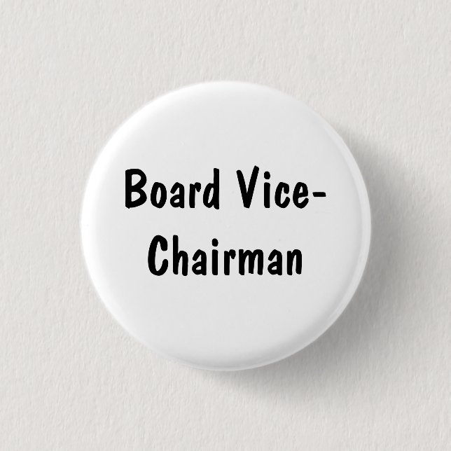 Board Vice-Chairman 3 Cm Round Badge (Front)