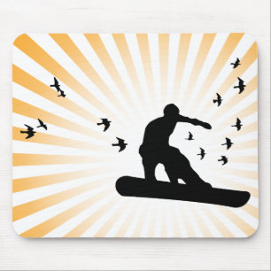 board with birds. mouse pad