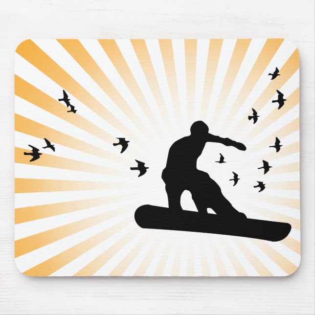board with birds. mouse pad (Front)