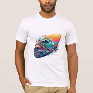 board with waves T-Shirt