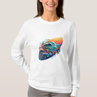 board with waves T-Shirt