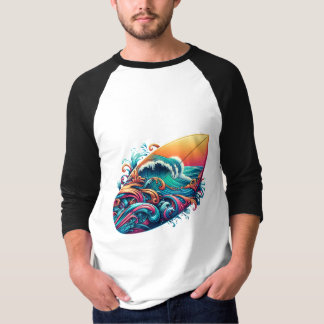 board with waves T-Shirt