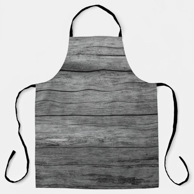Board wood grey grain texture apron (Front)