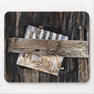 Boarded Up Old Wooden House Window Mouse Pad